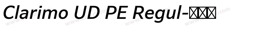 Clarimo UD PE Regul字体转换